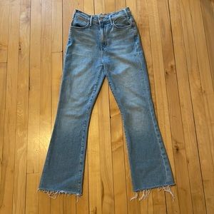 NWOT Mother Hustler Ankle Fray jeans